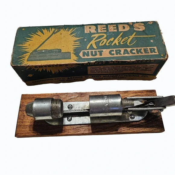 Old Reed's Nut Cracker Model-300 Original Box Made U.S.A 1950s Working Condition - Picture 7 of 16